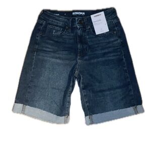 Sonoma Women’s Dark Blue Jean Shorts
